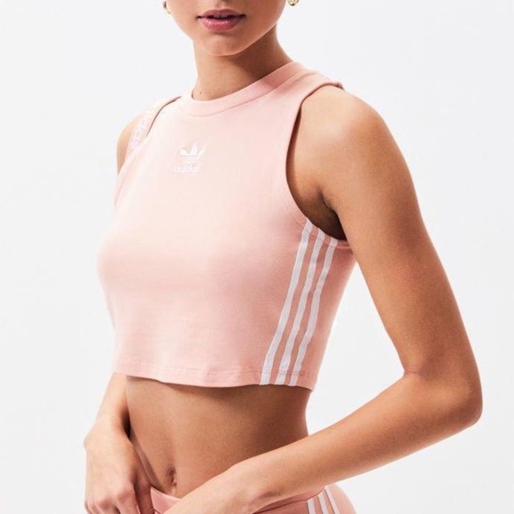 adidas Tops - adidas Originals Peach Cropped Tank Top